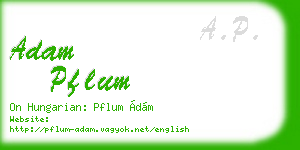 adam pflum business card